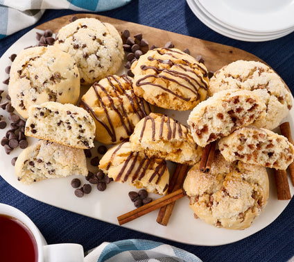 Hahn's Bakery (9) 3 oz Chip Lovers Variety Fresh Baked Butter Scones