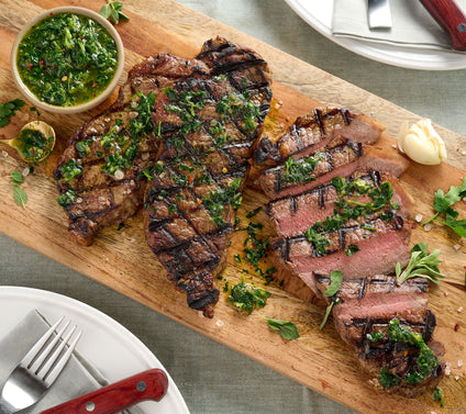 Rastelli's (6) 8-oz Black Angus NY Strip Steaks