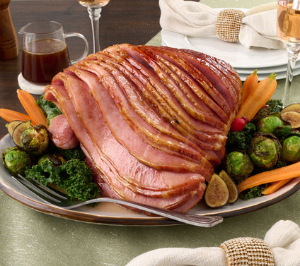 Kansas City Steak Co. 7.25-8.5 lb. Bone-In Ham with Glaze