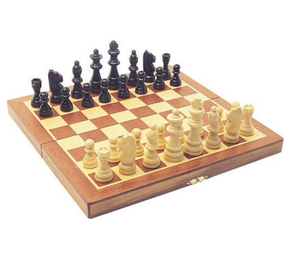 House of Marbles Folding Wooden Chess Family Game
