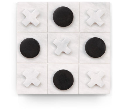 9" marble tic tac toe set