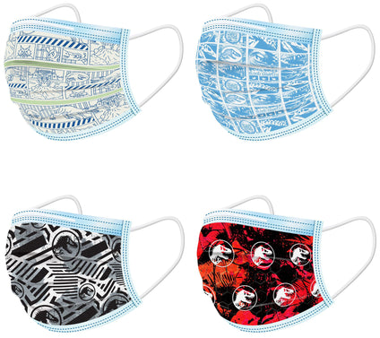 Jurassic World 3 Ply Face Mask 8-Pack (2 of e ach) (2 of each)