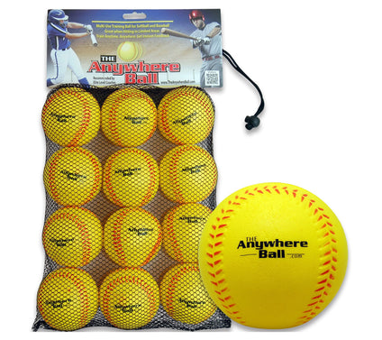 Anywhere Sports: The Anywhere Ball - 12 Pack Foam Balls