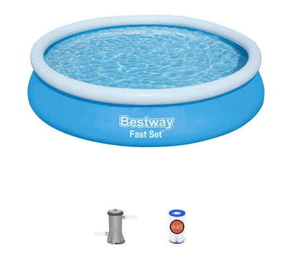 Bestway Fast Set 12ft x 30in Inflatable Round Pool Set