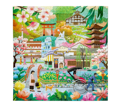 eeBoo Piece & L ove Seasons in Kyoto 1000 piec e Puzzle