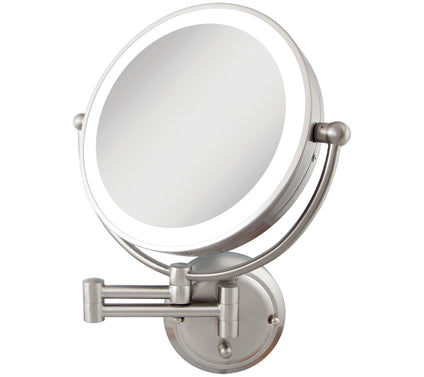 Zadro Glamour Wall-Mount 1X/5X Mirror, Hard Wir e Ready
