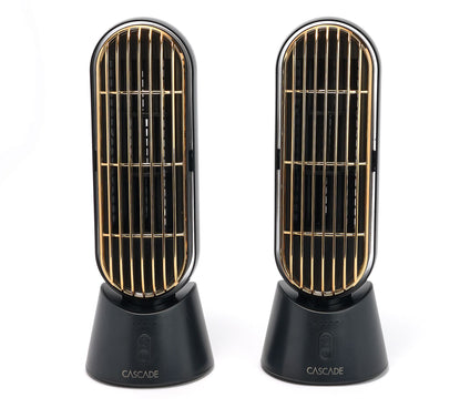 Cascade Set of 2 Portable Rechargeable 10" Fan