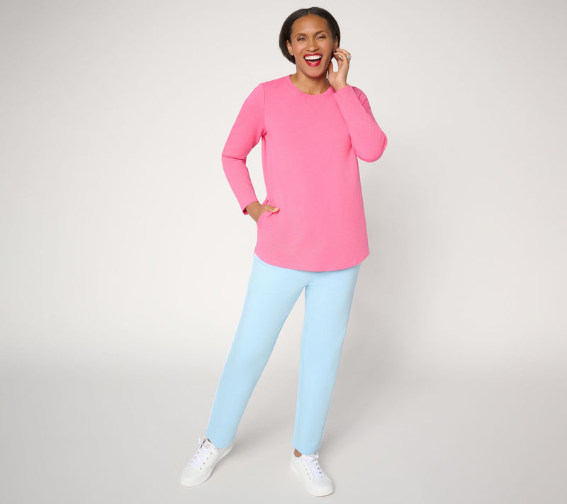Denim & Co. Active Regular French Terry Tunic — View 73