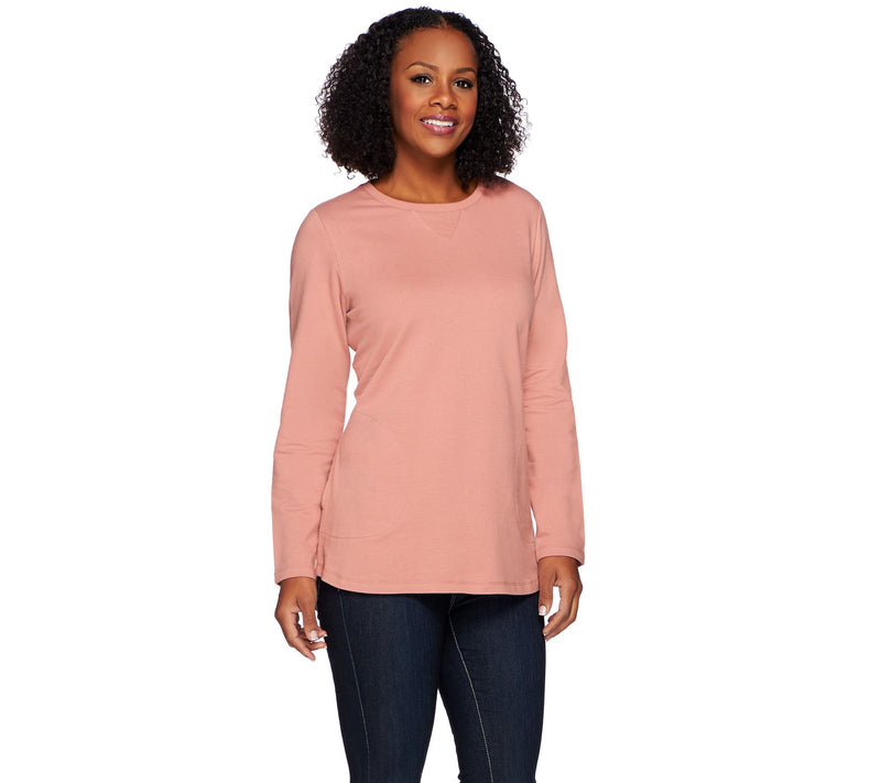 Denim & Co. Active Regular French Terry Tunic — View 56