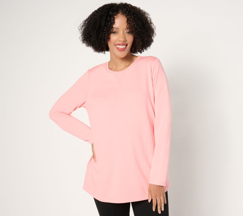 Denim & Co. Active Regular French Terry Tunic — View 70