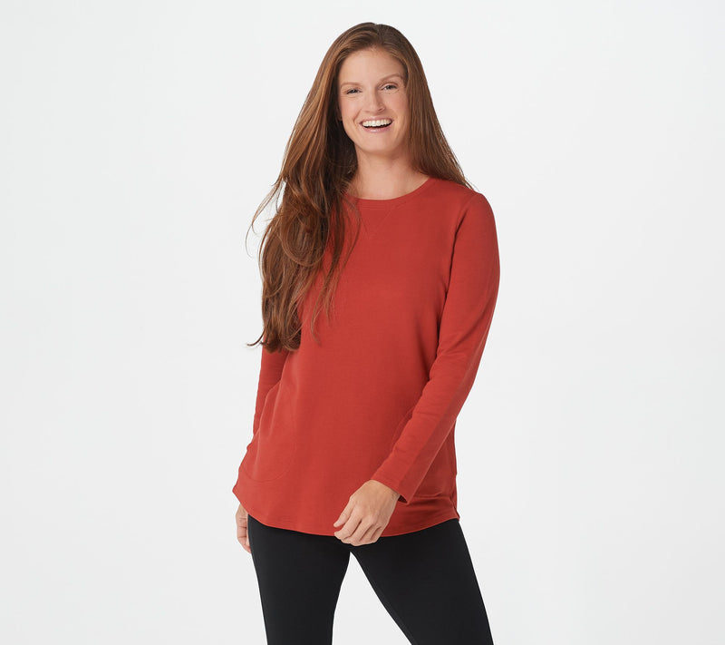 Denim & Co. Active Regular French Terry Tunic — View 84