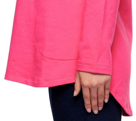 Denim & Co. Active Petite French Terry Tunic — View 79