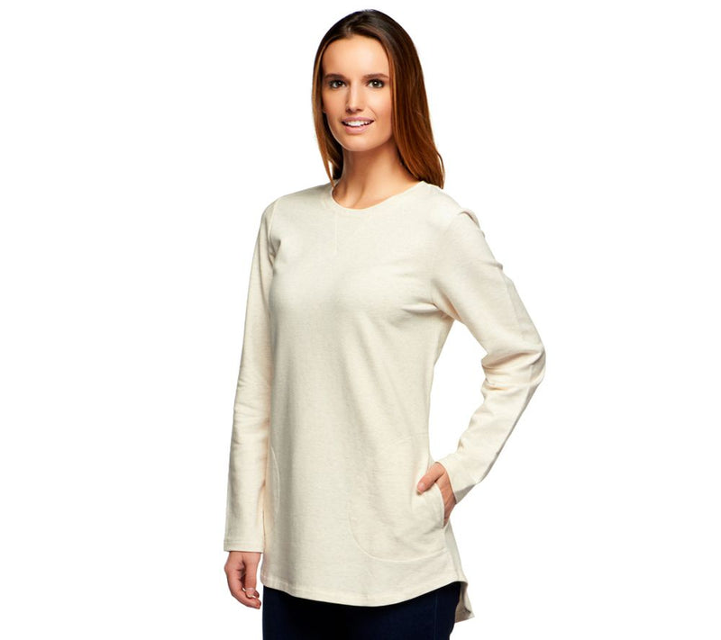 Denim & Co. Active Petite French Terry Tunic — View 71