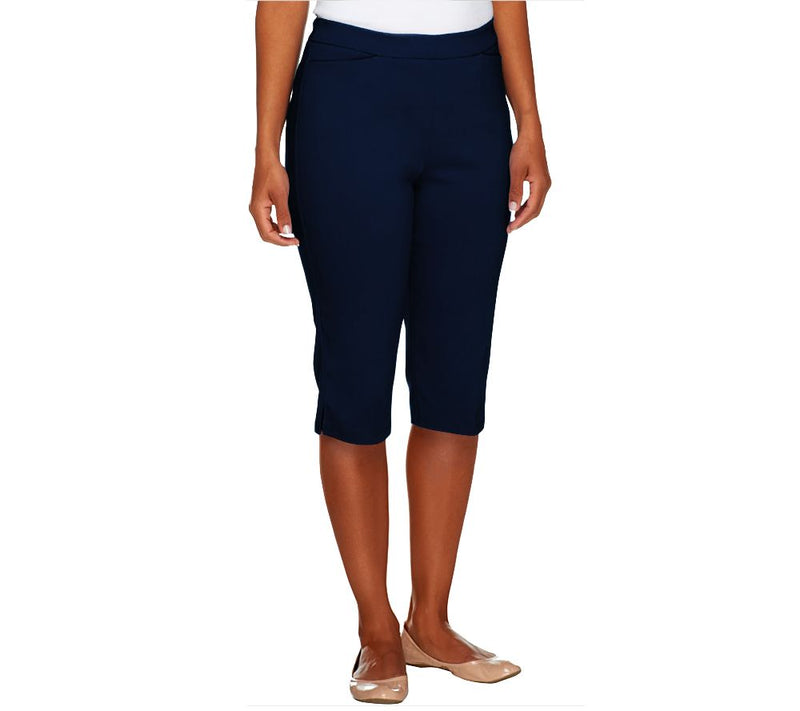 Susan Graver Ultra Stretch Pull-on Pedal Pushers with Pockets — View 16