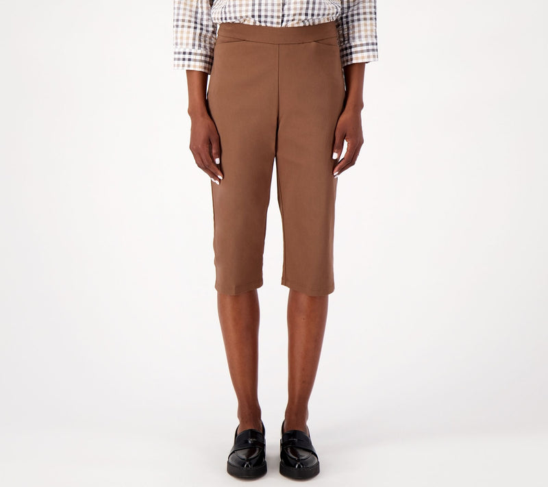 Susan Graver Ultra Stretch Pull-on Pedal Pushers with Pockets — View 34