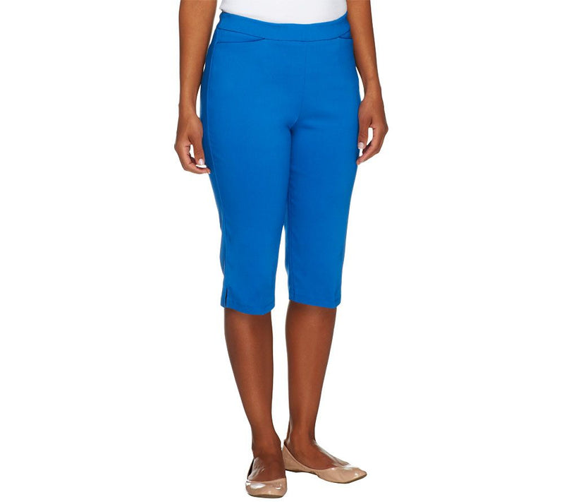 Susan Graver Ultra Stretch Pull-on Pedal Pushers with Pockets — View 4