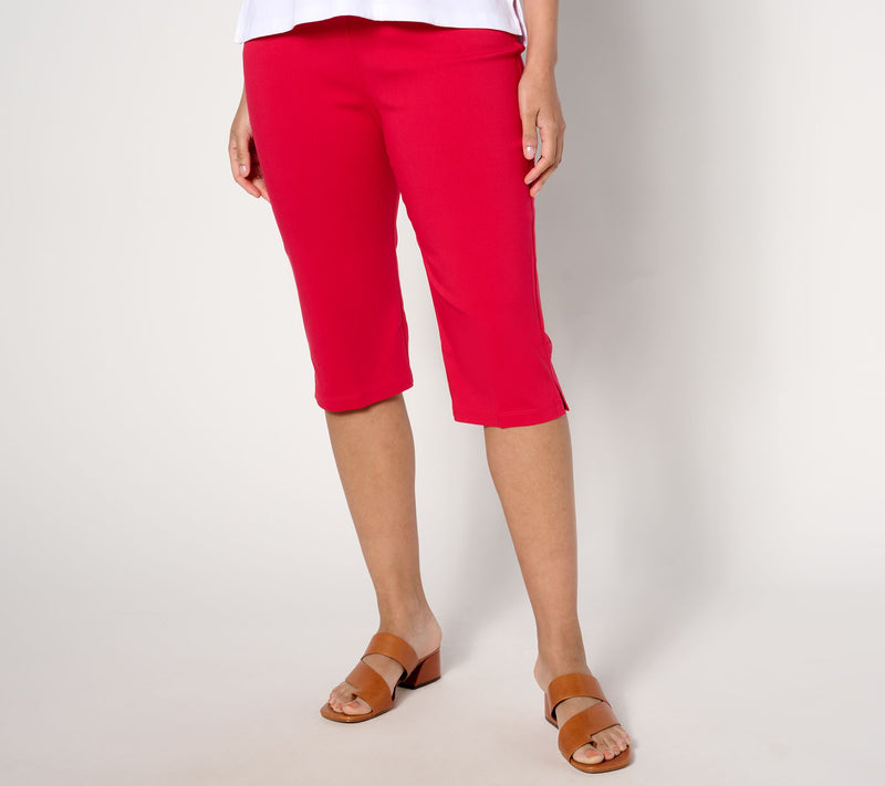 Susan Graver Ultra Stretch Pull-on Pedal Pushers with Pockets — View 36