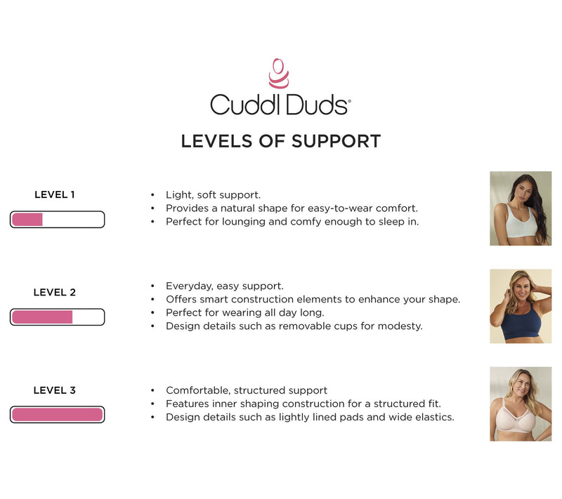 Cuddl Duds Intimates Cotton Core Secret Support Tank Bra — View 13