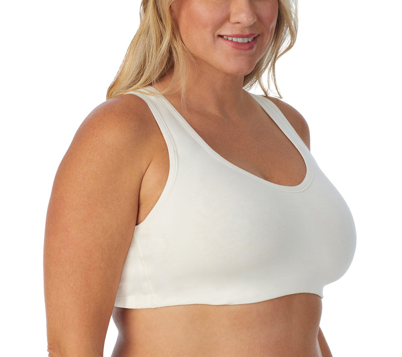 Cuddl Duds Intimates Cotton Core Secret Support Tank Bra — View 10