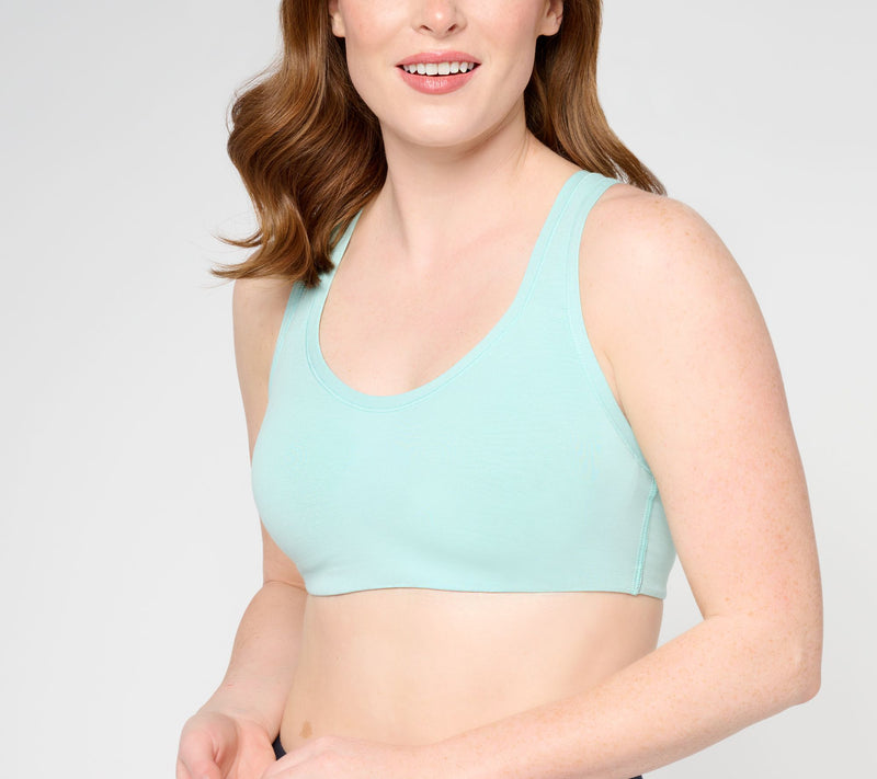 Cuddl Duds Intimates Cotton Core Secret Support Tank Bra — View 5