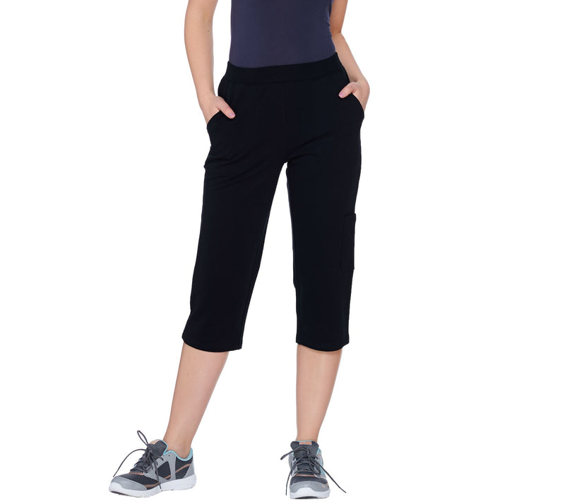 Denim & Co. Active French Terry Cargo Capri Pants — View 17