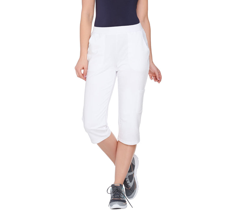 Denim & Co. Active French Terry Cargo Capri Pants — View 7