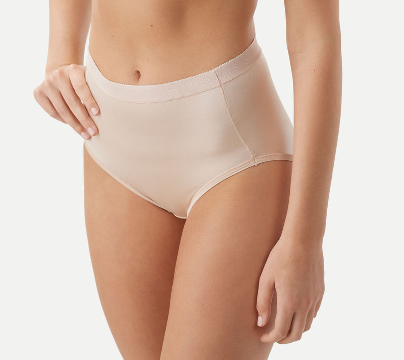 Breezies Nylon Microfiber Hi-Cut Panty 4 Pack — View 4