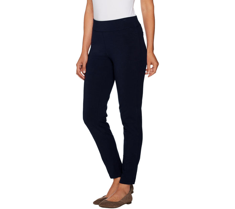 Susan Graver Regular Premium Stretch Slim Leg Pull-On Pants — View 10