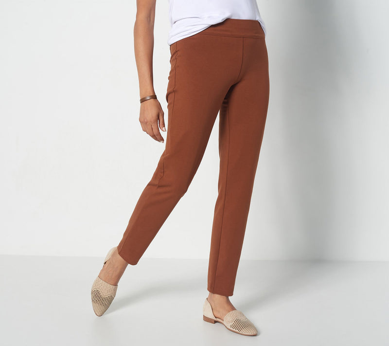 Susan Graver Regular Premium Stretch Slim Leg Pull-On Pants — View 25