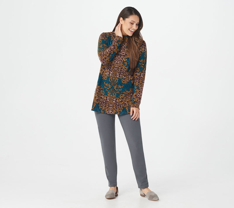 Susan Graver Petite Premium Stretch Slim Leg Pull-On Pants — View 17