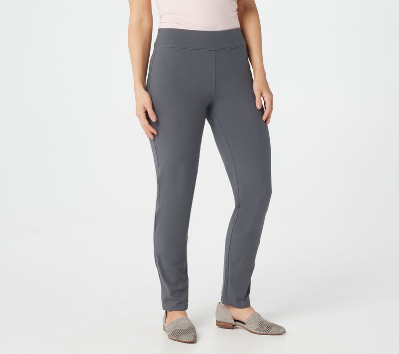 Susan Graver Petite Premium Stretch Slim Leg Pull-On Pants — View 26