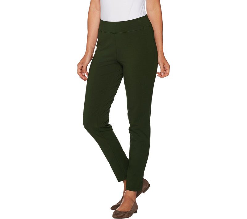 Susan Graver Petite Premium Stretch Slim Leg Pull-On Pants — View 6