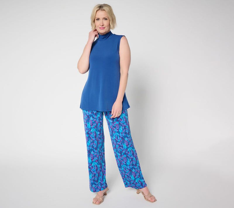 Susan Graver Modern Essentials Liquid Knit Mock Neck Top — View 27