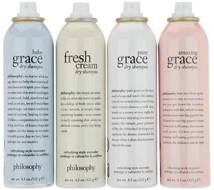 philosophy dry shampoo style extender hair refresher 4pc collection