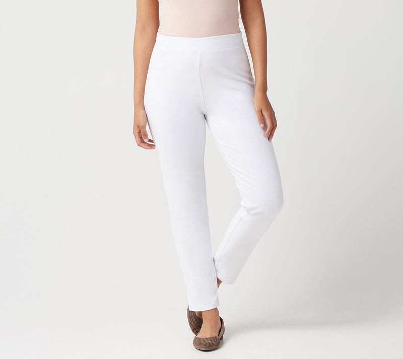 Susan Graver Regular Weekend Premium Stretch Slim-Leg Pants — View 9