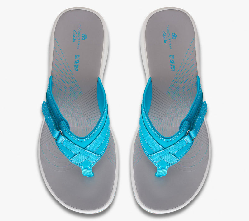 Clarks Cloudsteppers Sport Thong Sandals - Breeze Sea — View 31