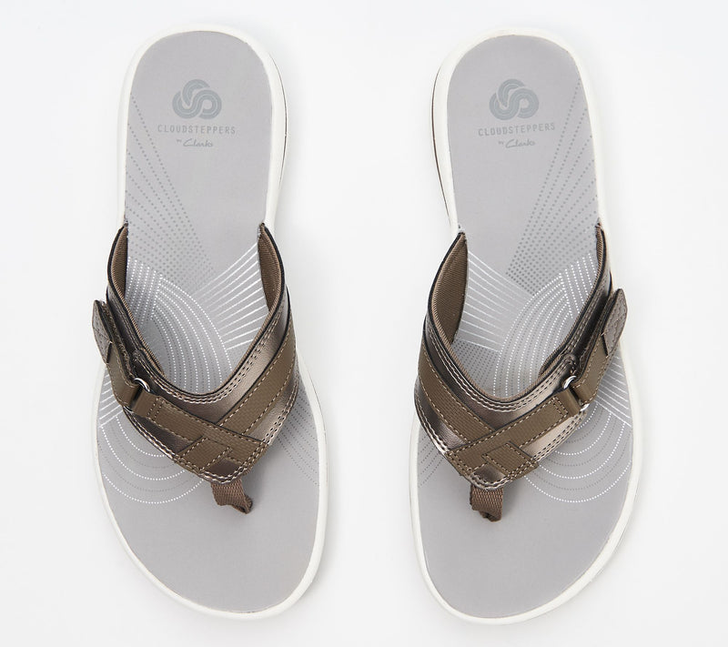 Clarks Cloudsteppers Sport Thong Sandals - Breeze Sea — View 21