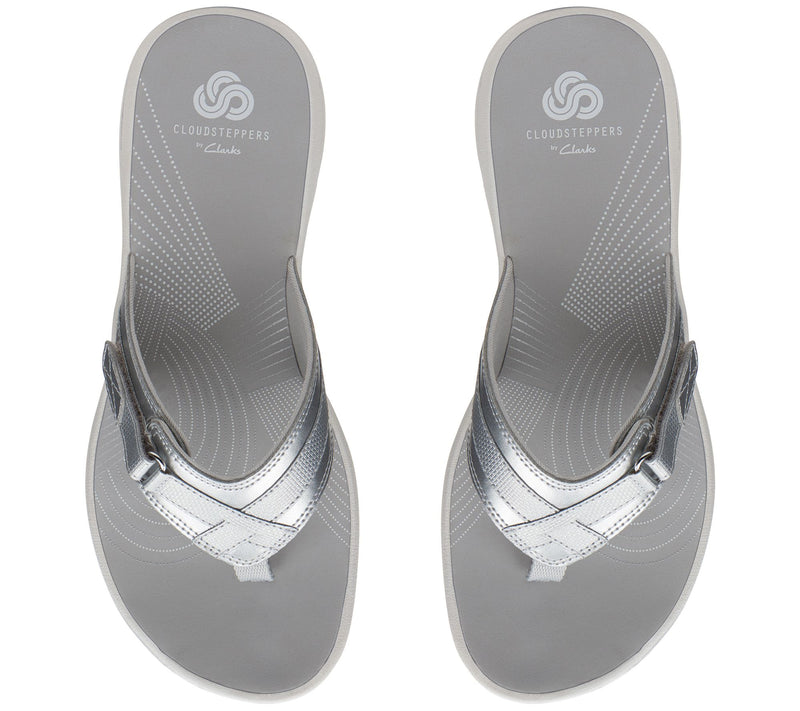 Clarks Cloudsteppers Sport Thong Sandals - Breeze Sea — View 29