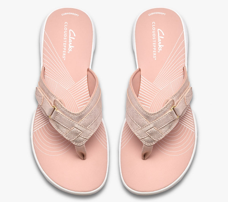 Clarks Cloudsteppers Sport Thong Sandals - Breeze Sea — View 89