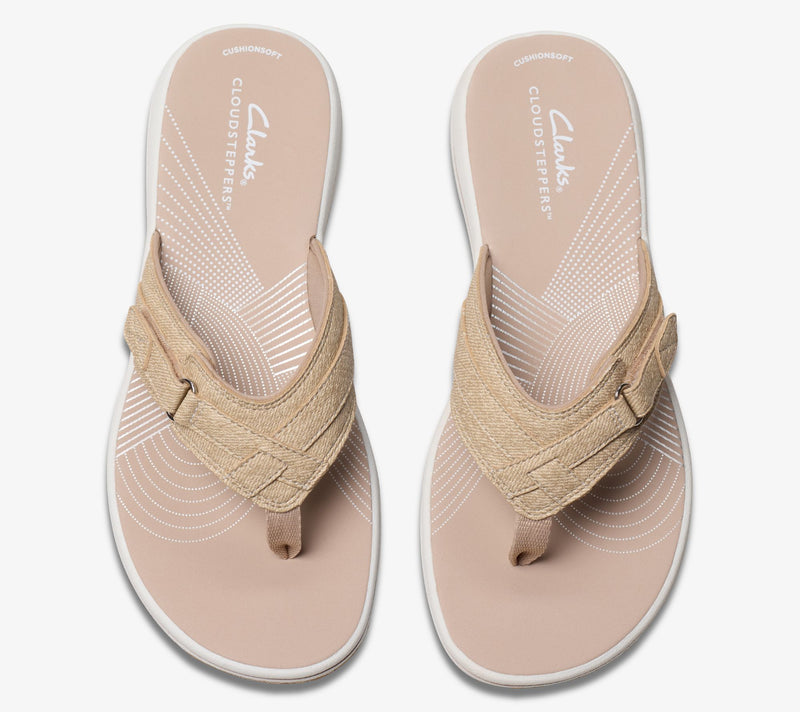 Clarks Cloudsteppers Sport Thong Sandals - Breeze Sea — View 75