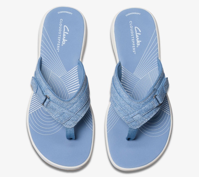 Clarks Cloudsteppers Sport Thong Sandals - Breeze Sea — View 77