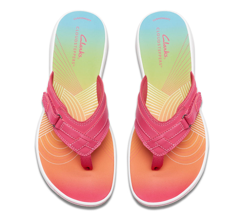 Clarks Cloudsteppers Sport Thong Sandals - Breeze Sea — View 95