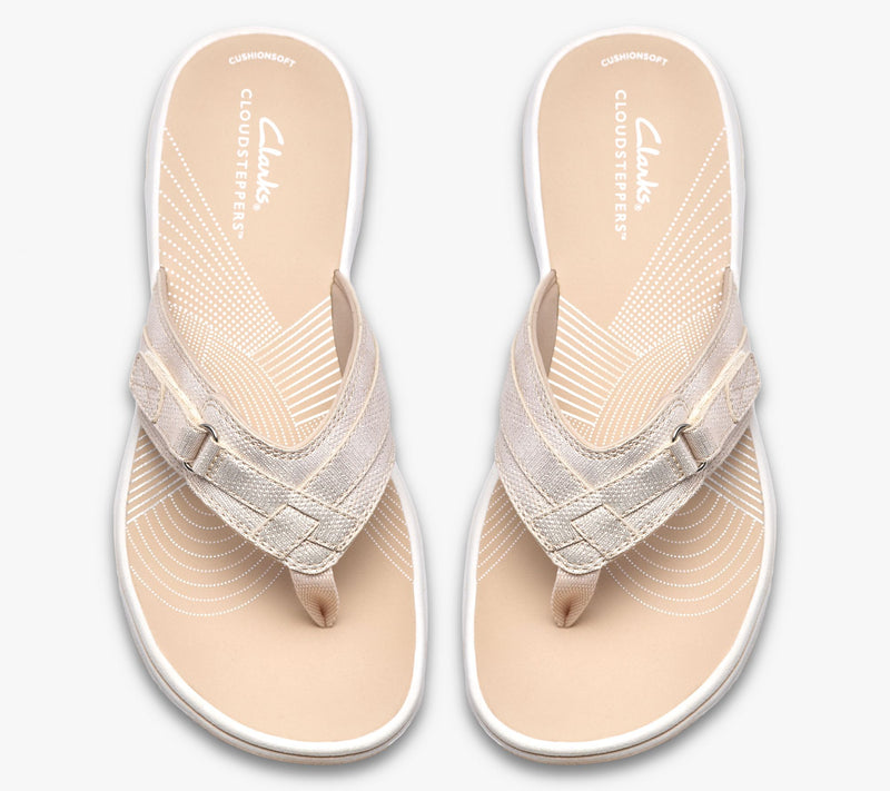 Clarks Cloudsteppers Sport Thong Sandals - Breeze Sea — View 3