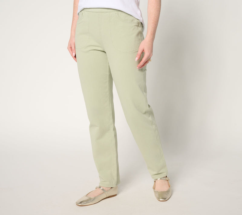 Quacker Factory Regular DreamJeanne Pull-On Straight Leg — View 12