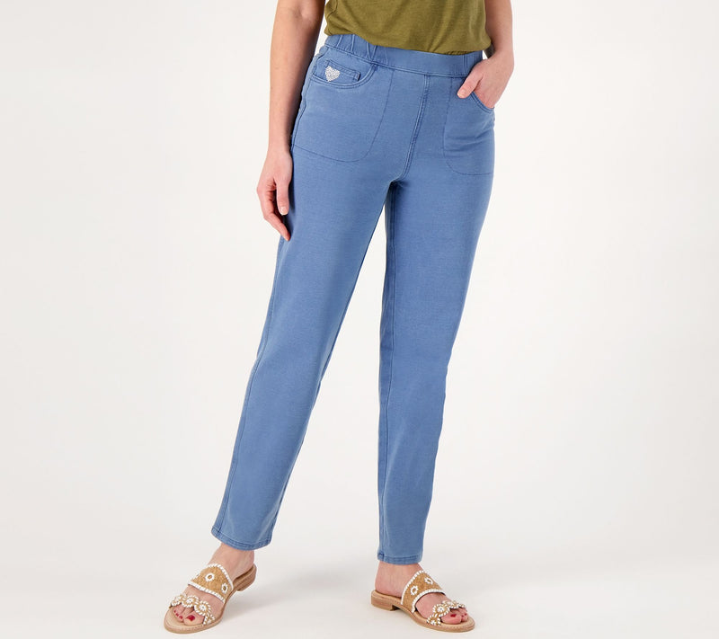 Quacker Factory Regular DreamJeanne Pull-On Straight Leg — View 3