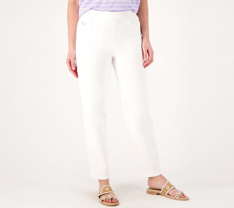 Quacker Factory Short DreamJeanne Pull-On Straight Leg — View 9