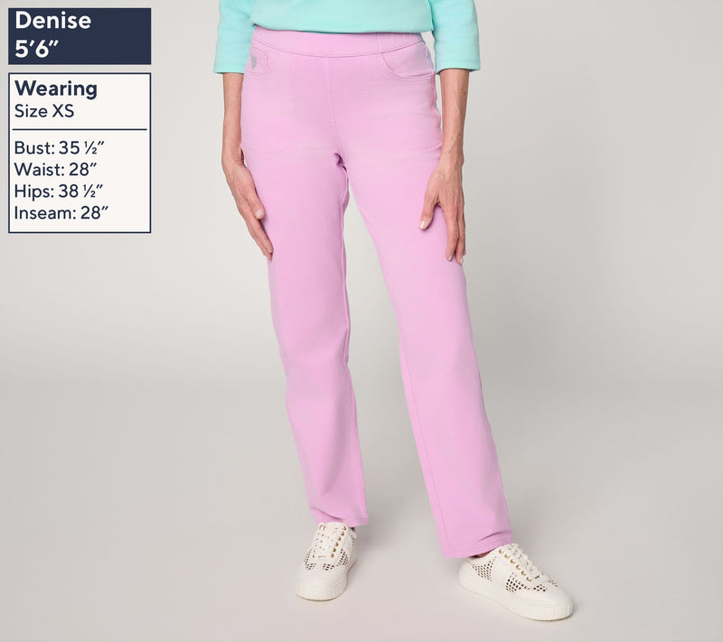 Quacker Factory Short DreamJeanne Pull-On Straight Leg — View 11