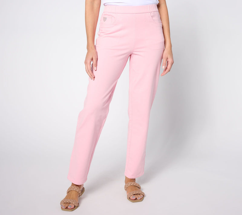 Quacker Factory Short DreamJeanne Pull-On Straight Leg — View 24