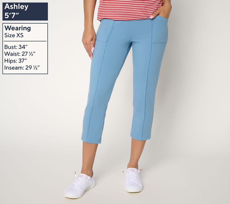 Denim & Co. Active Duo Stretch Capris — View 23