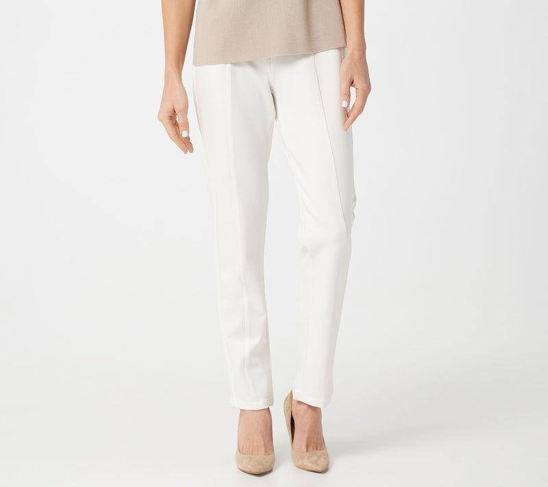 Susan Graver Regular Ponte Knit Pull-On Pants w/ Seam Detail — View 7